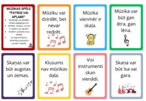 Mūzikas spēle “Patiesi vai aplami”