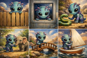 Mazais citplanētietis māca runāt