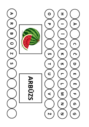 Spēle “Saliec vārdu no burtiem!”