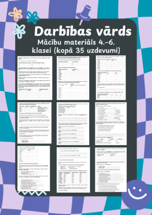 Darbības vārds: 35 uzdevumi (4.-6.kl.)