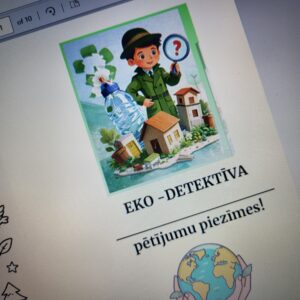 Darba burtnīca – EKO DETEKTĪVA pētījumu pieraksti