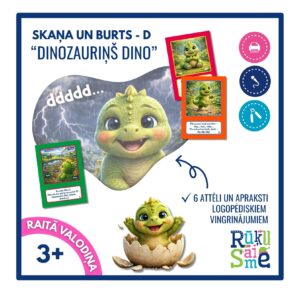 Runas vingrinājumi “DINOZAURIŅŠ DINO”- burta D, logopēdija