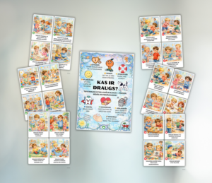 Plakāts un kartītes – DRAUGS | DRAUDZĪBA