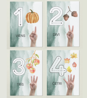 Ciparu plakāti 1-10