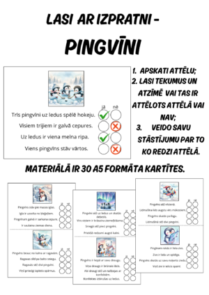 Lasi ar izpratni – pingvīni.