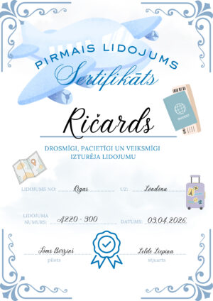 KOMPLEKTS Sagatavojies pirmajam lidojumam!