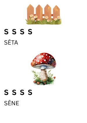 Mājas darbs no logopēda. Skaņas S automatizēšanai mājās.