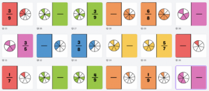 SPĒLE- kurš ātrāk nosauks pareizo daļskaitli!