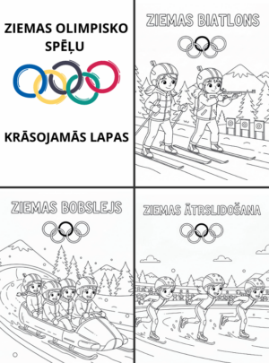 Krāsojamās lapas- “Ziemas olimpiskās spēles”