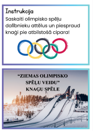 Ziemas olimpisko spēļu knaģu spēle!