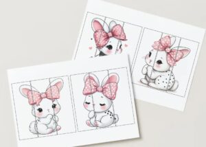 Zaķi – saliec attēlu 3 gabali