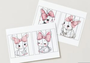 Zaķi – saliec attēlu 5 gabali