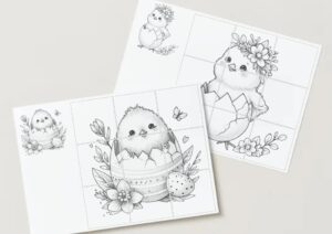 Cāļi – puzle – 9gab.