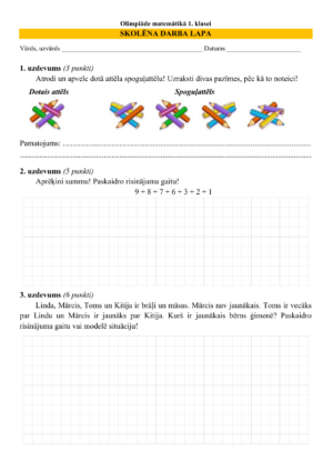 Olimpiāde matemātikā 1. klasei
