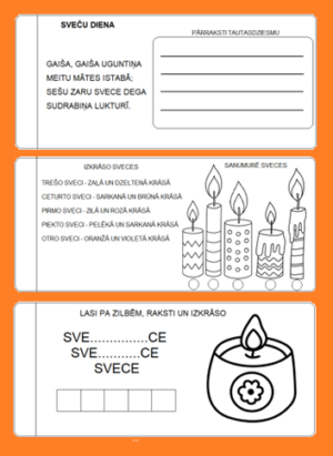 SVEČU DIENAS UZDEVUMU GRĀMATIŅA