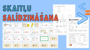 SKAITĻU SALĪDZINĀŠANA- prezentācija + abpus. darba lapa!