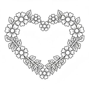 Valentīndienas krāsojamās lapas