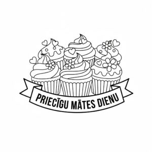 Mātes dienas krāsojamās lapas