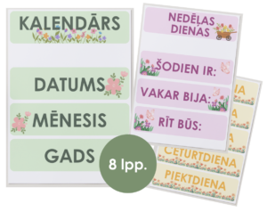 Kalendāra sagatave “Pavasaris” 🌸🗓️
