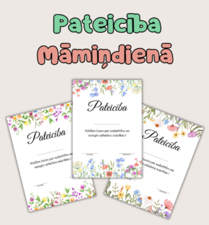 Pateicība Māmiņdienā