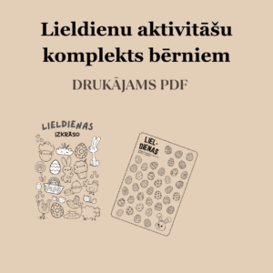 🐣 Lieldienu aktivitāšu komplekts bērniem (drukājams PDF)