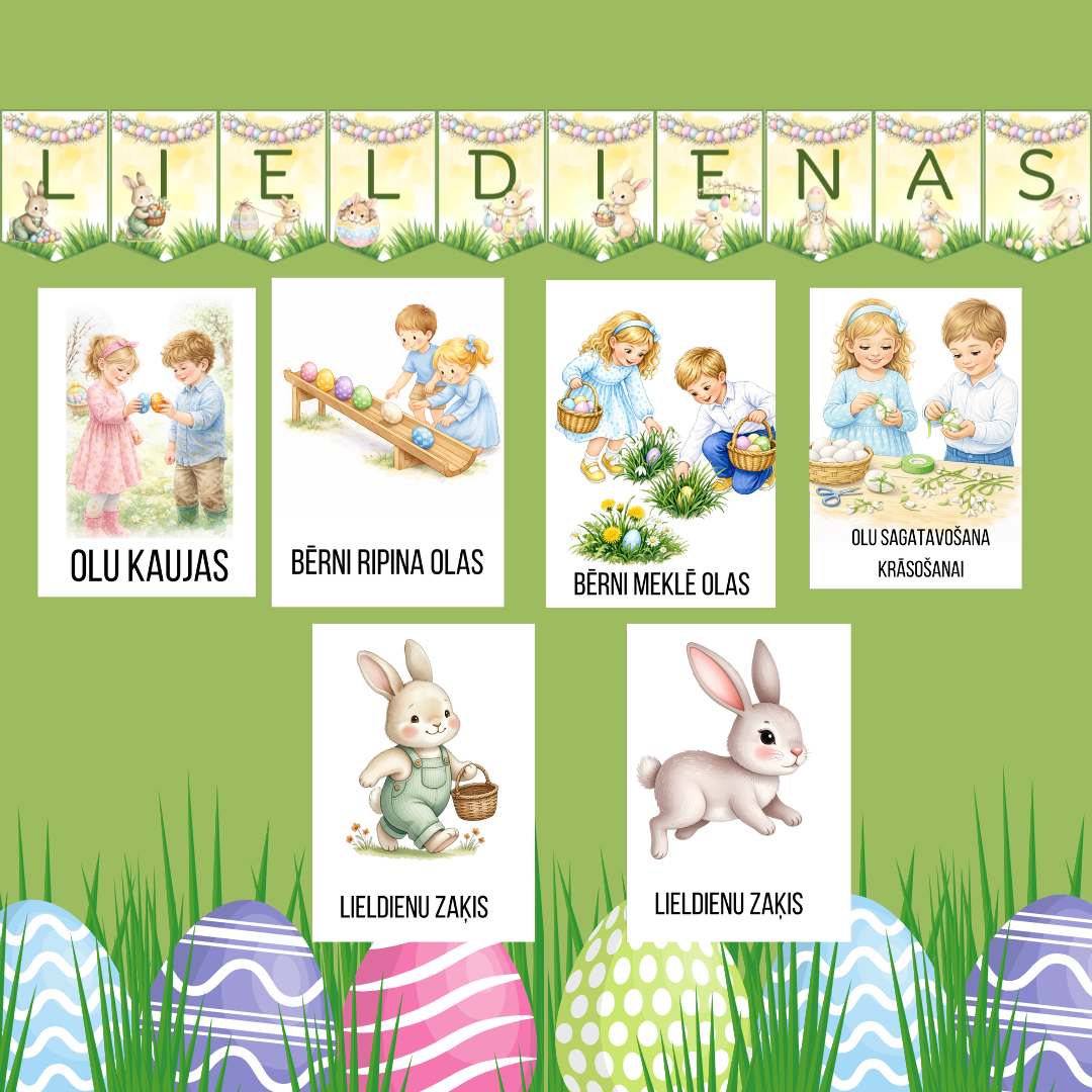 Lieldienu attēli runājošai sienai. – Mācību materiāli