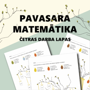 🌿 Pavasara matemātika I Bērza zari I 4 darba lapas