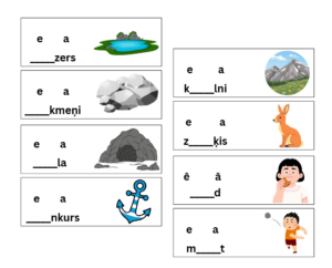 A-Ā un platā E-Ē diferencēšana
