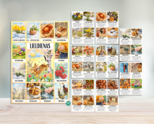 Plakāti (A4, A3) un kartītes – LIELDIENAS | pavasaris