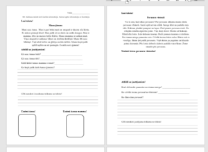 Lasītprasme, 1. klasei