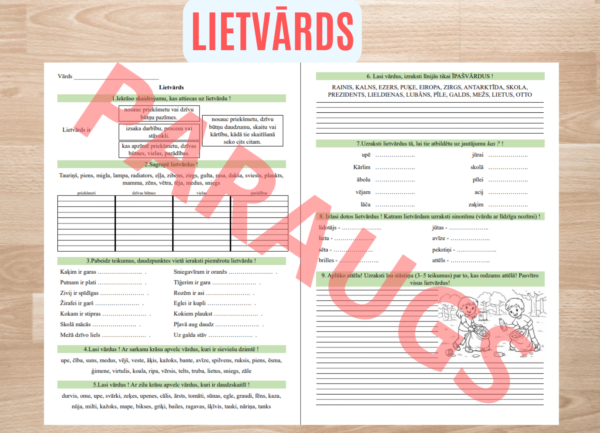 Lietvārds (2.-3.kl.) Lietvārds (2.-3.kl.)