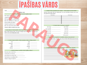 ĪPAŠĪBAS VĀRDS (2-3.KL.)