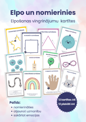 Elpošanas kartītes nomierināšanās pauzēm.