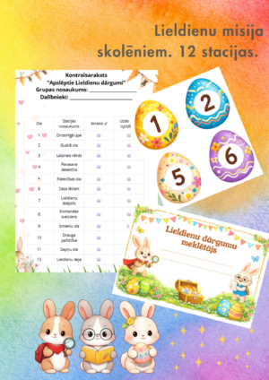 Lieldienu misijas. 12 stacijas.