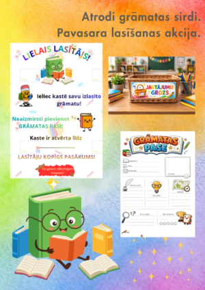 Atrodi grāmatas sirdi. Ārpus klases lasīšana.