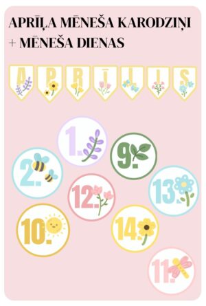 Aprīļa mēneša karodziņi un dienas