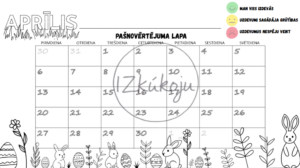 Pašnovērtējuma lapa APRĪLIS