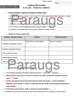 PD 8. klase Salikti teikumi