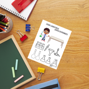 Bērnudārza ķīmija – izgriez un salīmē savu laboratoriju