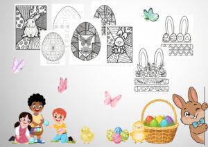 Lieldienu krāsojamās lapas