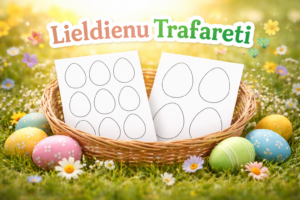 Lieldienu trafareti/olas un zaķis