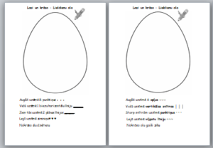 Lasi un krāso – Lieldienu olas (1.–2. klasei)