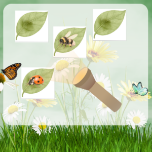 Lukturīša spēle “Kas paslēpies aiz lapiņas?”