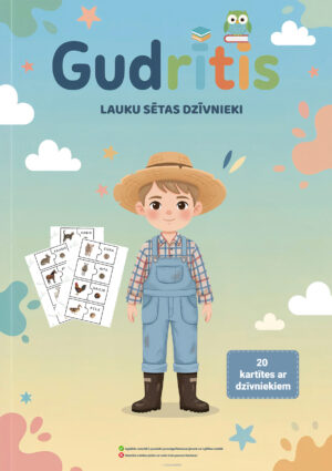 Lauku sētas dzīvnieki — 20 kartītes