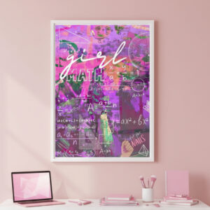 Matemātikas plakāts. Girl math