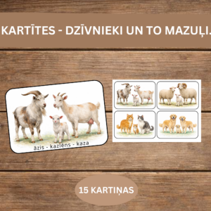 KARTĪTES – DZĪVNIEKI UN TO MAZUĻI.