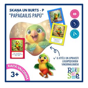 Runas vingrinājumi P burtam “PAPAGAILIS PAPŪ” – logopēdija