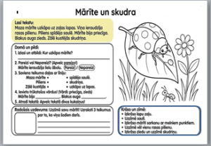 Mācāmies ar prieku: darba lapas par kukaiņiem