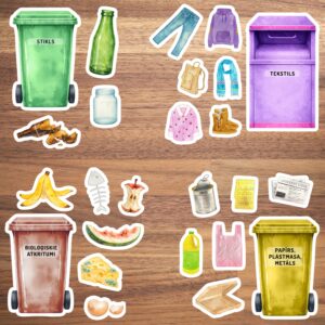 Atkritumu un tekstila šķirošana – spēle