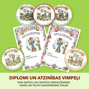 Talka. Diplomi un atzinība par piedalīšanos vides sakopšanā